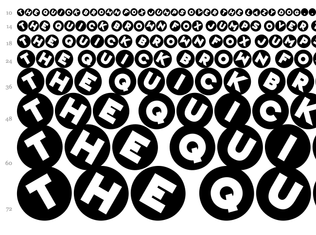 Magic Marbles font waterfall